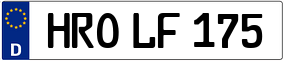 Trailer License Plate